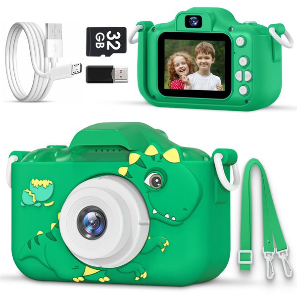 Kids Camera for Boys Girls, Toddler Digital Camera for Kids Ages 3-12, Selfie 1080P HD Video, Toy Camera for Toddlers Age 3, 4, 5, 6, 7, 8, 9 Years Old, Christmas Birthday Gifts for Boys Girls