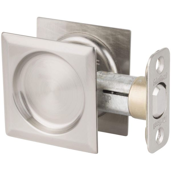 Kwikset 334SQT-15 Passage Pocket Door Locks, Satin Nickel