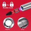 Geinxurn 2Inches Stainless Screwdriver Bit Holders, 3PACK Extension Socket Drill Bit Magnetic Holder Hex Shank Quick-Change Drill Bit Guide
