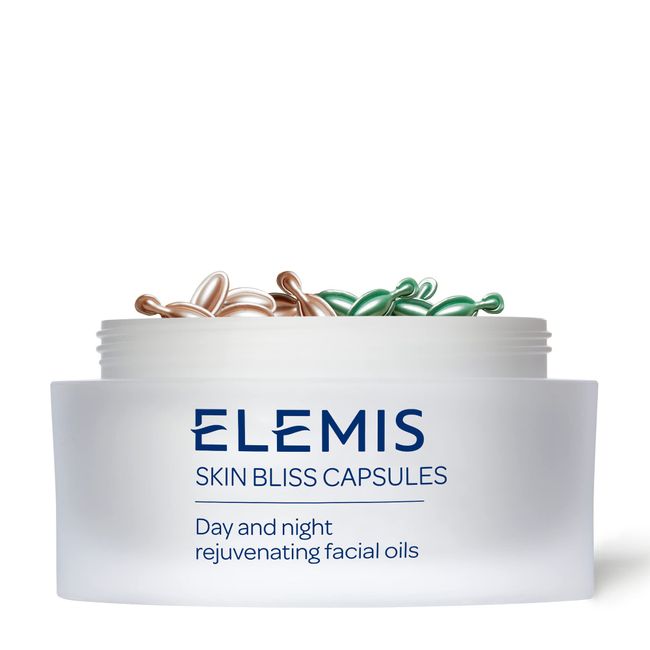 ELEMIS Skin Bliss Capsules | Antioxidant-Rich Anti-Aging Day and Night Face Oils Purify, Replenish, and Nourish the Skin | 60 Count