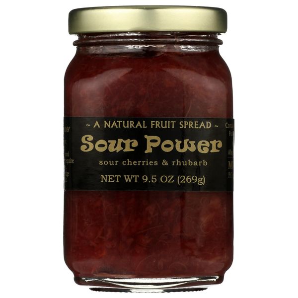 MOUNTAIN FRUIT COMPANY Sour Cherry & Rhubarb Jam, 9.5 OZ