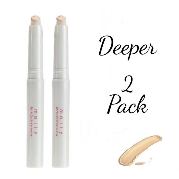 MALLY Dark Circle Corrector Concealer ~ DEEPER ~ Full Size - NEW - 2 Pack
