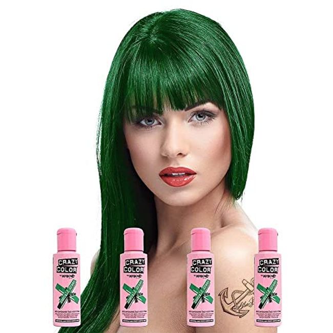  Crazy Color Hair Dye - Vegan and Cruelty-Free Semi Permanent  Hair Color - Temporary Dye for Pre-lightened or Blonde Hair - No Peroxide  or Developer Required (LAVENDER) : Beauty 