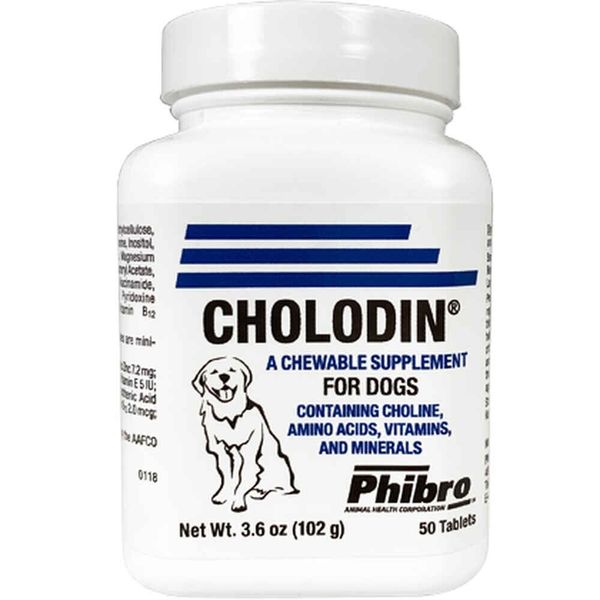 Cholodin Tablets for Dogs 50ct – Cognitive & Aging Support Supplement