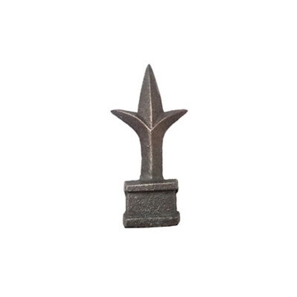 1/2" Finial Triad for Square Pipe Gate Fence Ornamental