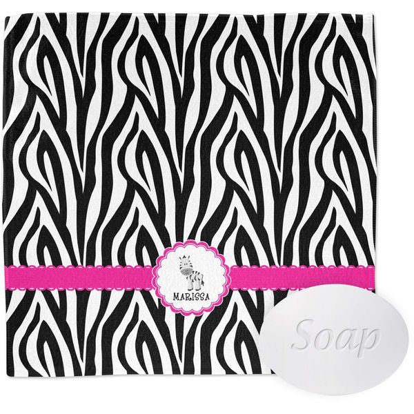 YouCustomizeIt Personalized Zebra Washcloth