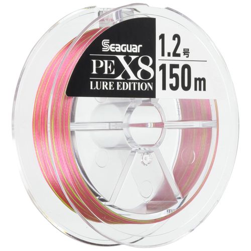 Seaguar Lure Edition PEX8 Polyethylene Fishing Line, Polyethylene Fishing Line, 492.1 ft (150 m) No. 1.2 Passion Pink