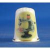 Porcelain China Collectable Thimble Singer Toy Sewing Machine