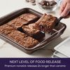Circulon Nonstick Bakeware Nonstick Baking Pan / Nonstick Cake Pan, Square - 9 Inch, Brown