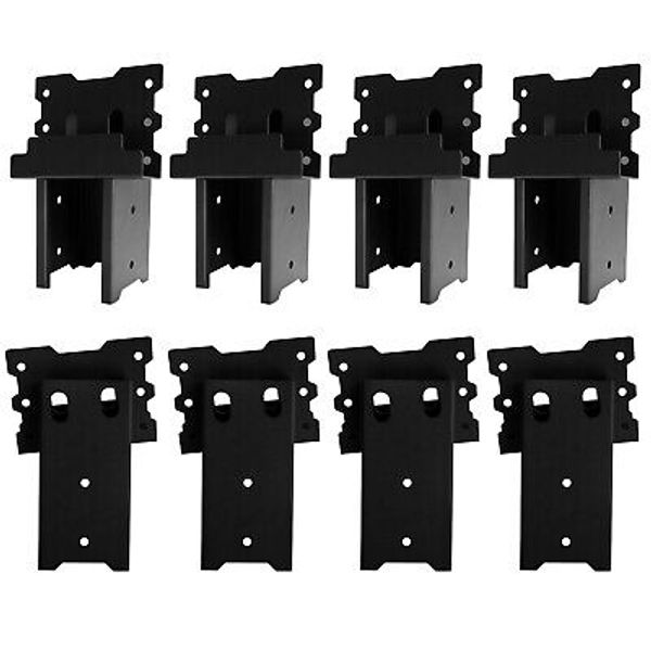 8Pack Outdoor Metal Compound Angle Brackets for Deer Stand Hunting Blinds 4x4