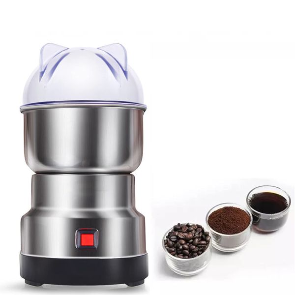 200W Electric Coffee Grinder,Coffee Bean Grinding Blender,150g Capacity Multifunction Food Mill Smash Machine with Transparent Cover for Coffee Beans, Nut,Spice, Seeds, Herbs