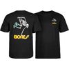 Powell Peralta Skateboard Skeleton T-Shirt, Black, Large