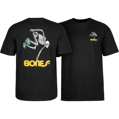 Powell Peralta Skateboard Skeleton T-Shirt, Black, Large