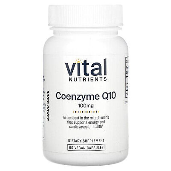 Coenzyme Q10, 100 mg, 60 Vegan Capsules