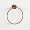 Milano Eris Modern Bathroom Wall Mounted Round Towel Ring Holder - Copper