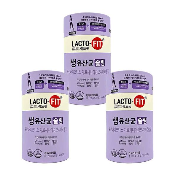 Jeongundan Lactofit delicious raw lactic acid bacteria slim 2g x 60 packs/3 bottles set