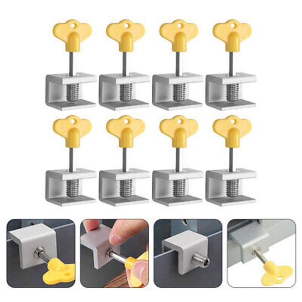 8 Pcs Window Locks Security for Air Circulation Anti-theft Child