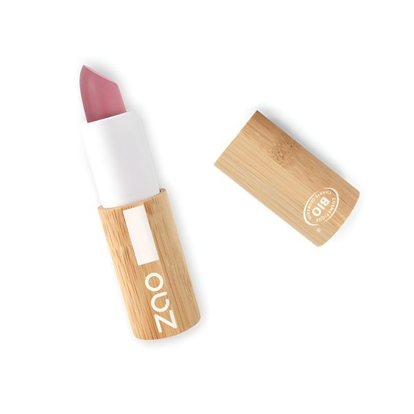 Zao Classic Pink Lipstick Lustrous Moisturizing Creamy Formula Bamboo Case Long Lasting Intense Color Ultra Pigmented High Impact Makeup Lip Color Organic Pomegranate Extract & Shea Butter 3.5gr (462)