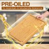 Extra Large Cutting Board, 17.6" Bamboo Cutting Boards for Kitchen with Juice...