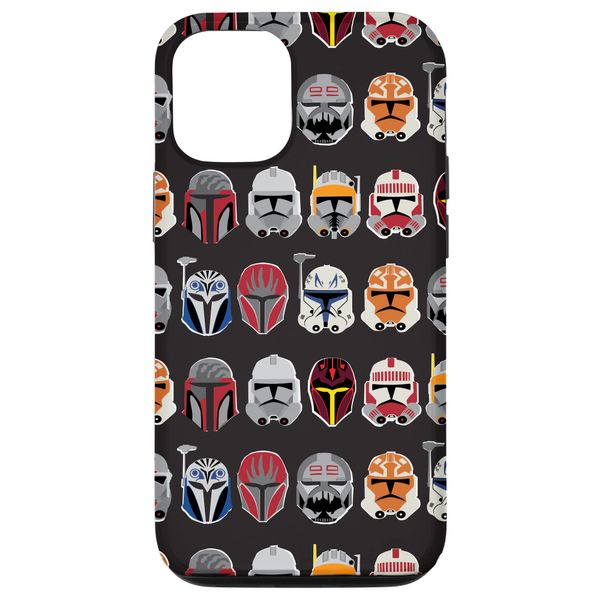 iPhone 15 Pro Star Wars The Clone Wars Trooper Helmet Pattern Case