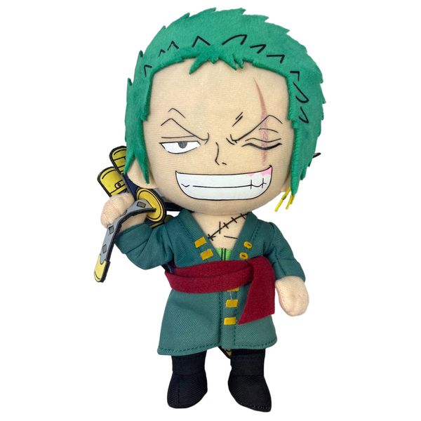 Great Eastern Animation GE-52803 One Piece 9" Roronoa Zoro Stuffed Plush, 8"