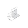 KONDOTEC Freestanding Compiece, Single Hole, Model: KP1-30C-3.2, Quantity: 100