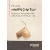 5 miniFit Grip Tips For Oticon Receivers. Size Small Non-Vented. Left Ear.