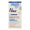 Nair Sensitive Ready Wax Strips, Face & Bikini, 40 ct