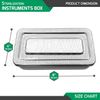 Sterilization Box 8" x 4" x 2" W/Lid Autoclave Sterilizing Dental Instruments