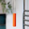 Sleeklight™ Ceiling Switch Pull Cord String Complete with Ergonomic Handle. Bright and Fun. (Bright Orange)