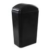 Rinboat Plastic Slim Black Swing Bin Dustbin with Lid, 14 Litre, 1 Pack