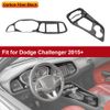 Carbon Dash Panel + Gear Shift Selector Cover Kit for 15+ Challenger Accessories