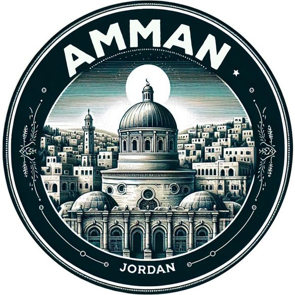 Amman Jordan Souvenir Die-Cut Flat Decorative Flat Magnet