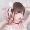 Eileen Semi-Long Cool Brown x Pink Wig, Straight, Natural, Harajuku Style, Popular, Small Face Effect, Cute, Net Included