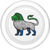 Sierra Leone Flag Lion PopSockets PopGrip for MagSafe