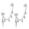 Taffstyle Ear Cuff with Crystal Lightning, Crystal
