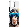 iPhone 15 Chimp Sunglasses Chimpanzee Monkey Funny Art Print Graphic Case