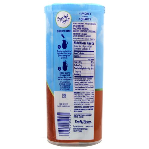 Crystal Light Sweet Tea, 12-Quart 1.56-Ounce Canister (Pack Of 4)