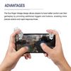 uxcell Gaming Trigger Mobile Game Controller Firekey Alloy Button for 12cm-16.5cm Mobile Phone 1 Pair Clear