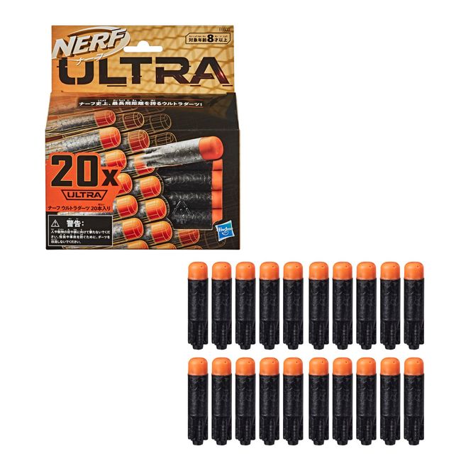 20 Official Nerf Darts Refill, Compatible with Nerf Ultra Series Blasters Only Compatible with Nerf Ultra Series Blasters - E6600 Authentic Product