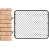 2 Pcs Chain Link Fence Gate Post Hinge for Outside Diameter Post/Pipe Pressed