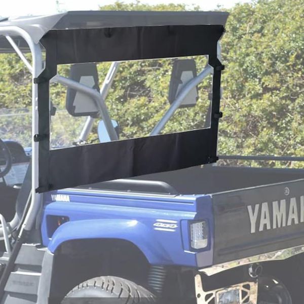 Chikia Rhino UTV Soft Rear Windshield Back Window Replacement For Yamaha Rhino 450 660 700