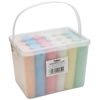 ART BOX 24 Giant Pavement Chalks in Tub Red