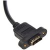 SYSTEM-S HDMI Stecker zu HDMI Eingang Panel Mount Adapter Kabel Verlängerungskabel 30cm