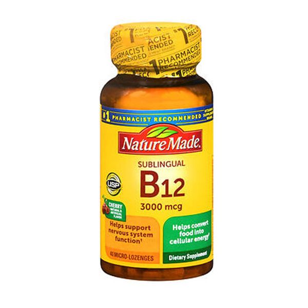 Vitamin B12 Sublingual 40 Lozenges 3000mcg
