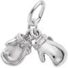 Rembrandt Boxing Gloves Charm - Metal - Sterling Silver