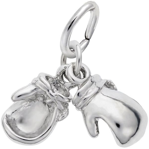 Rembrandt Boxing Gloves Charm - Metal - Sterling Silver