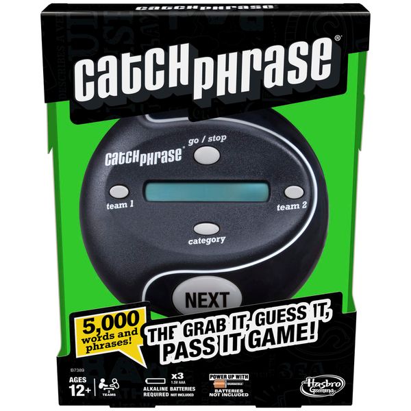 Hasbro Gaming Catch Phrase Game, Handheld Electronic Games, Easter Basket Stuffers or Gifts for Teens, Ages 12+