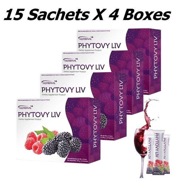 4x Phytovy Liv Detox Fiber Dietary Supplement Natural Extract Excretion Healthy