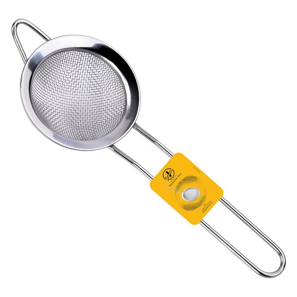 Small Tea Strainer - 8 cm Pack of 1 - Metal Sieve Stainless Steel, Fine Mesh Strainer | Kitchen Sieve Fine Mesh, Sive Cooking, Flour Sieve for Baking - Rust Free Seive, Dishwasher Safe SIV